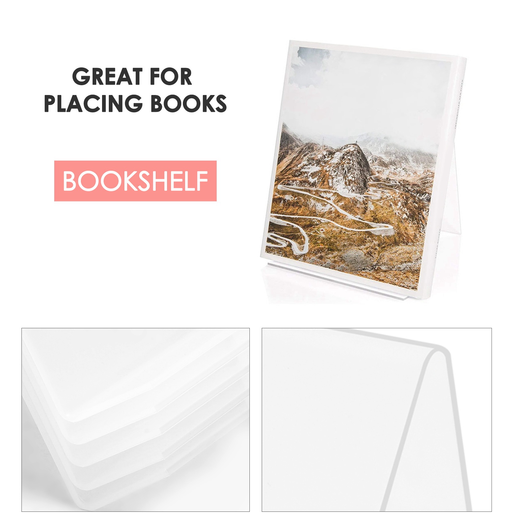 Suporte de Livros em Acrílico - Clear Acrylic Book Stand Holder avaliação e preço