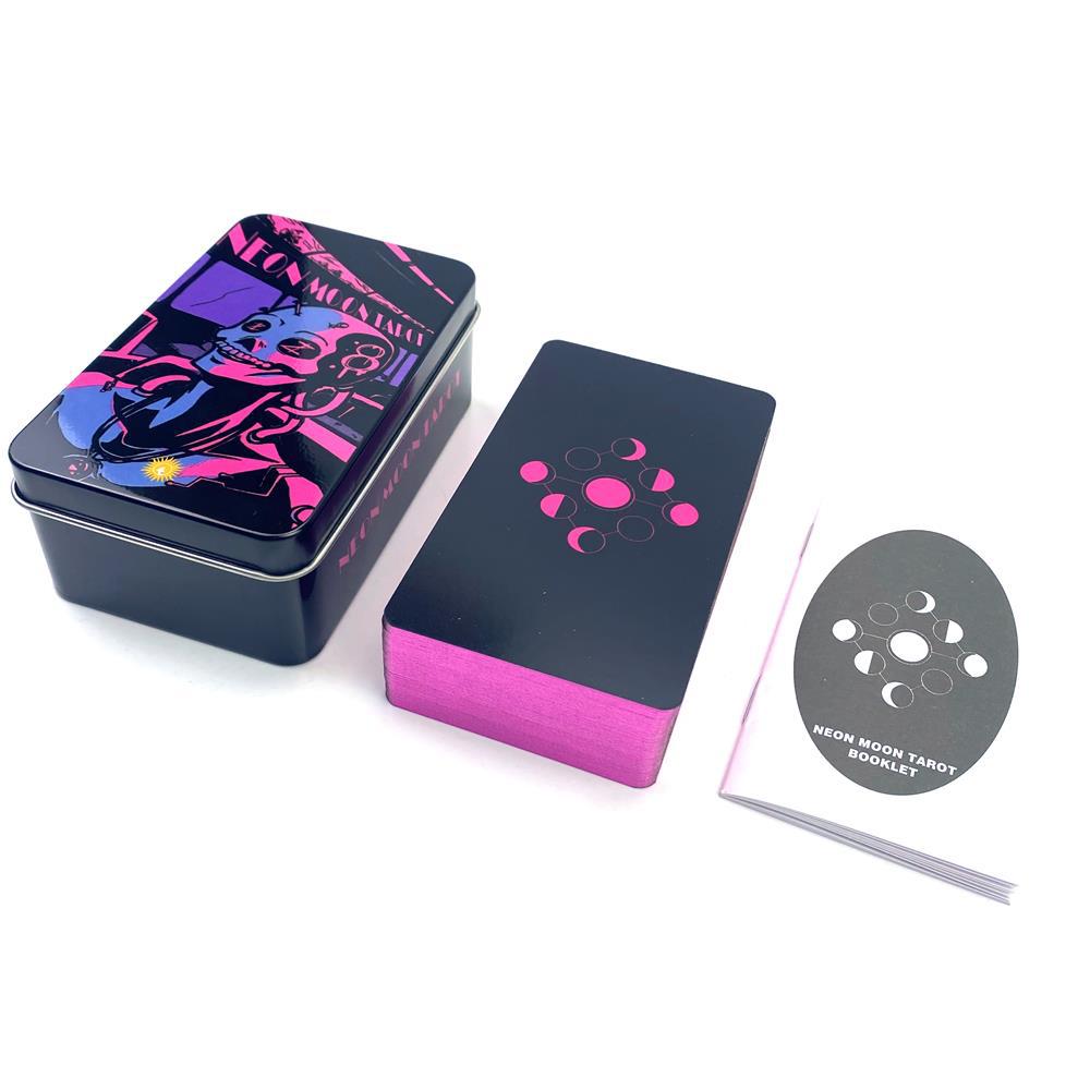 Tarot Deck With Guidebook - Cartas de Tarot Neon Moon com