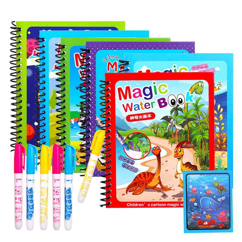 Pintura reutilizável livro de  - Reusable Water Magic Coloring Book avaliação e preço