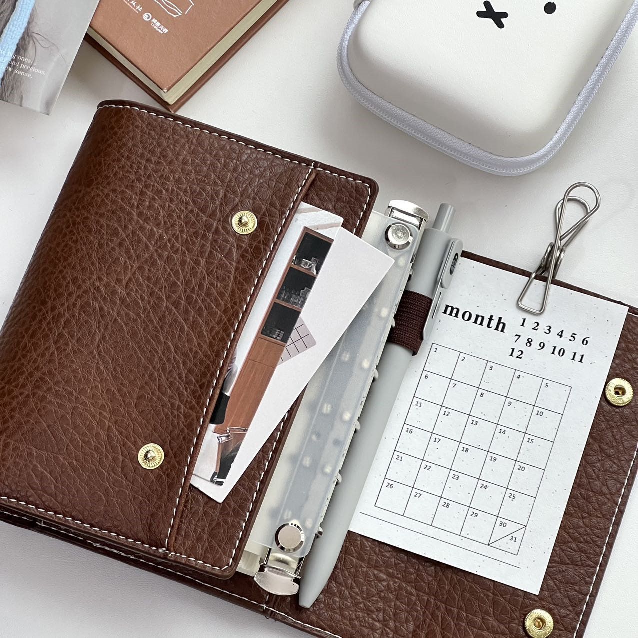 Caderno A7 de Couro Sintético - Vintage Leather Journal Notebook avaliação e preço