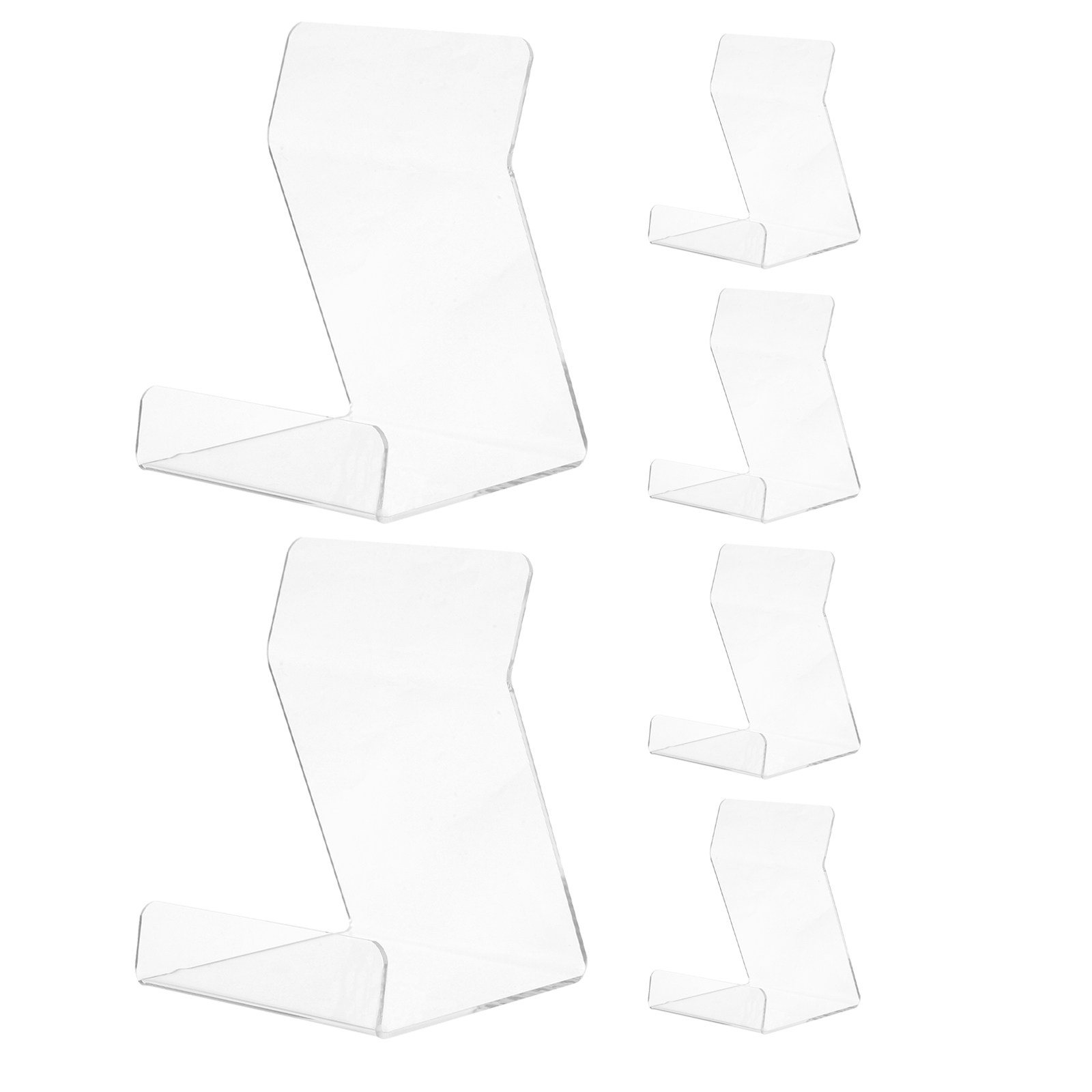 6 peças de suportes de acrílic - Clear Acrylic Book Stand Holder avaliação e preço