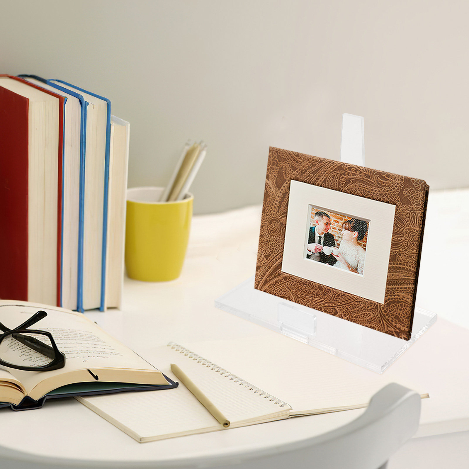 Suporte portátil pequeno para  - Clear Acrylic Book Stand Holder avaliação e preço